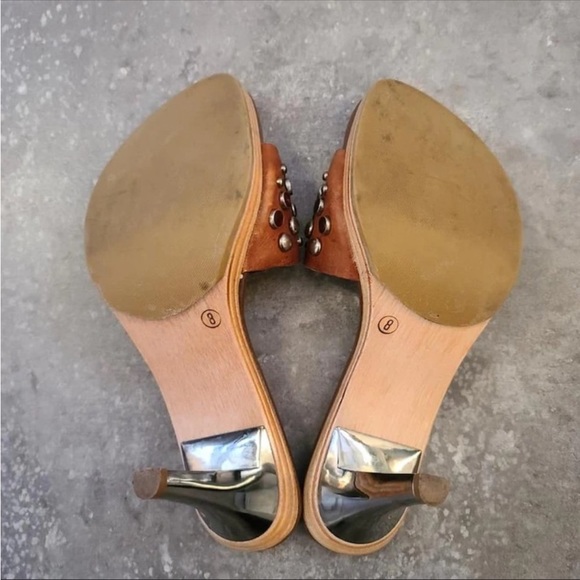 Vintage Mia shoes. Embellished leather heels . Size 8 - Picture 4 of 7